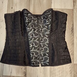 Elegant Black Corset Top